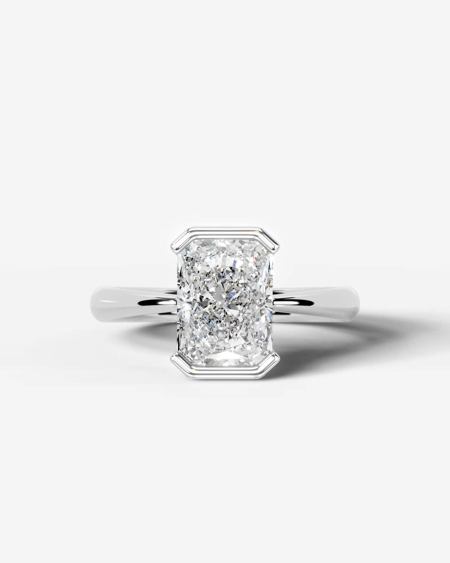 Lois (Elongated Radiant) 18k White Gold 001