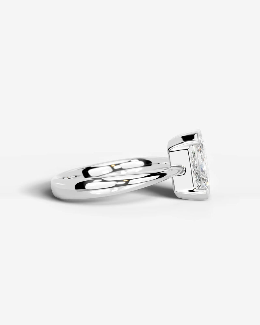 Lois (Elongated Radiant) 14k White Gold 003