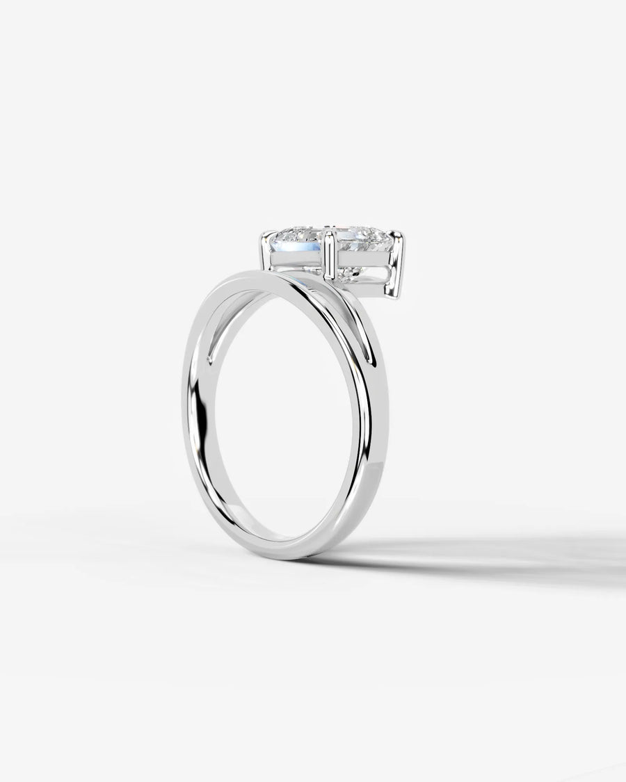 Polly (Asscher) 14k White Gold 004