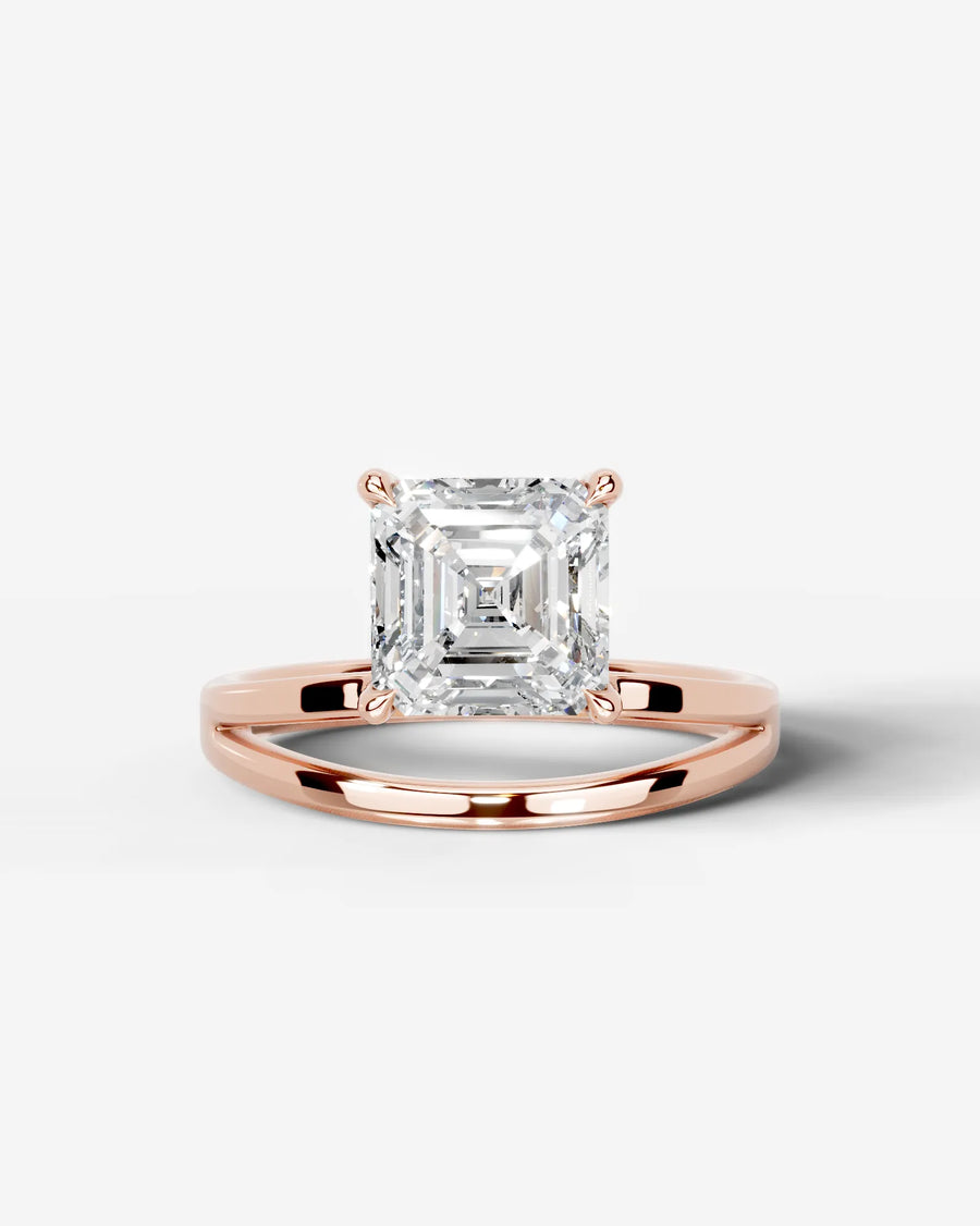 Polly (Asscher) 14k Rose Gold 001
