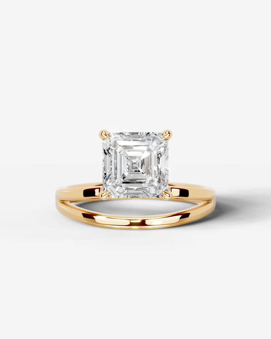 Polly (Asscher) 14k Yellow Gold 001