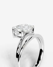 Polly (Elongated Cushion) 18k White Gold 005