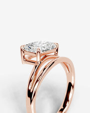 Polly (Elongated Radiant) 14k Rose Gold 005