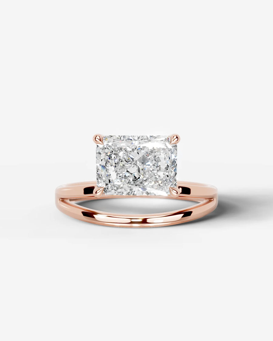 Polly (Elongated Radiant) 14k Rose Gold 001