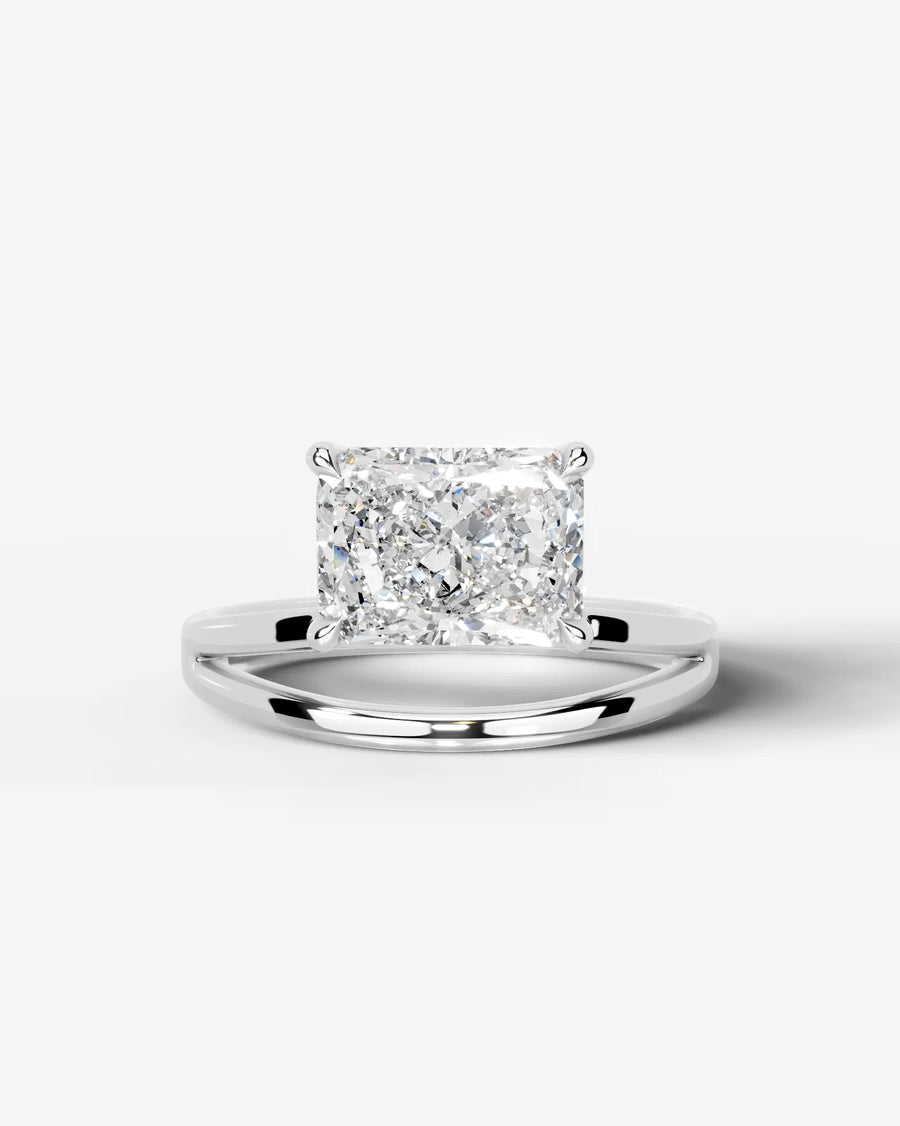 Polly (Elongated Radiant) 14k White Gold 001