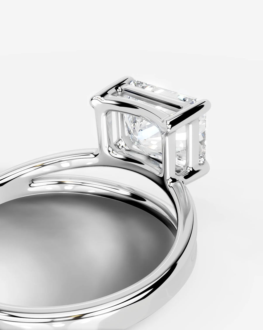 Polly (Elongated Radiant) 18k White Gold 002