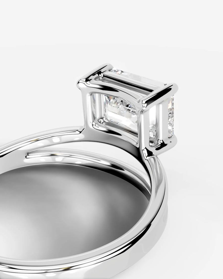 Polly (Emerald) 14k White Gold 002