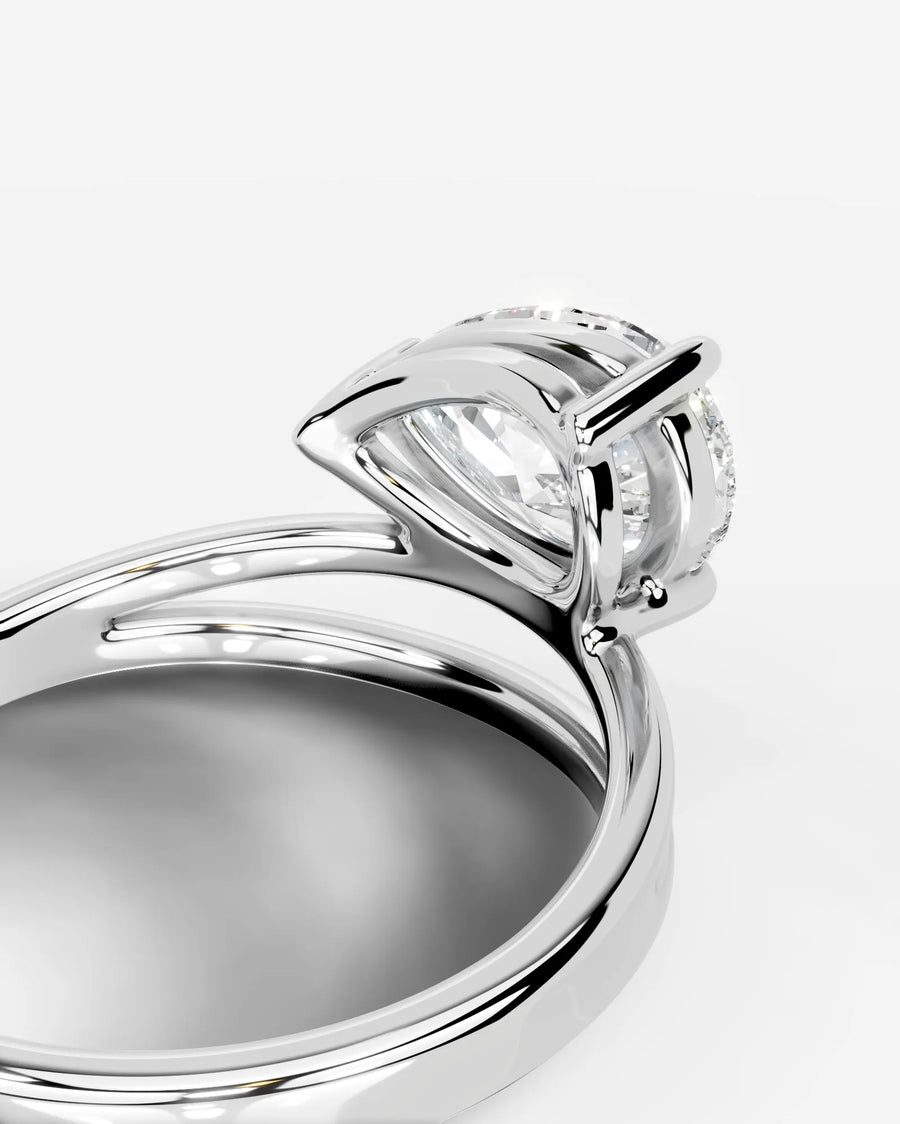 Polly (Pear) 14k White Gold 002