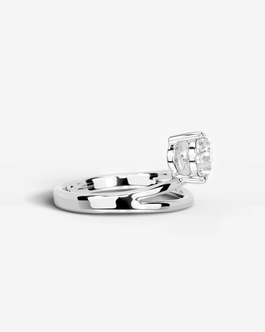 Polly (Pear) 18k White Gold 003