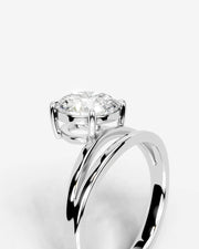 Polly (Round) 14k White Gold 004