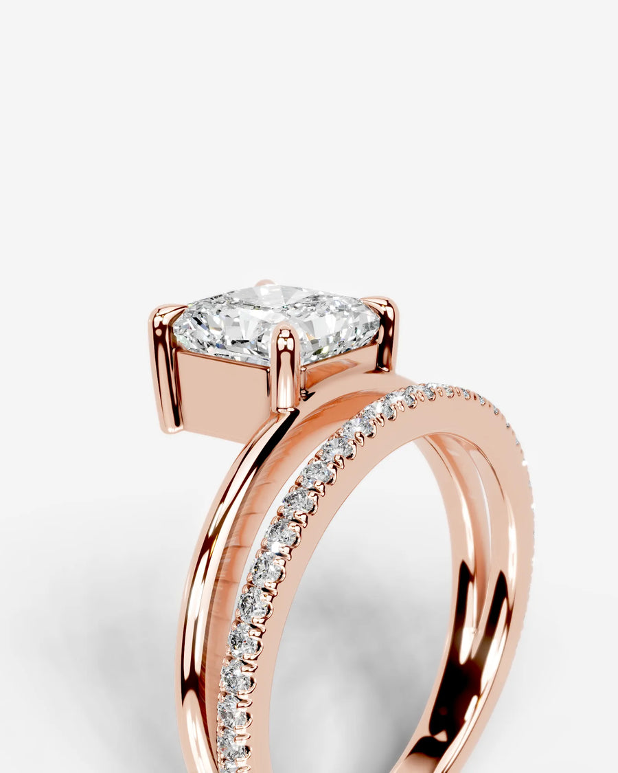 Silvana (Asscher) 14k Rose Gold 005