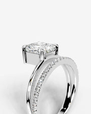 Silvana (Asscher) 18k White Gold 005