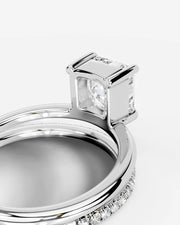 Silvana (Asscher) 18k White Gold 002