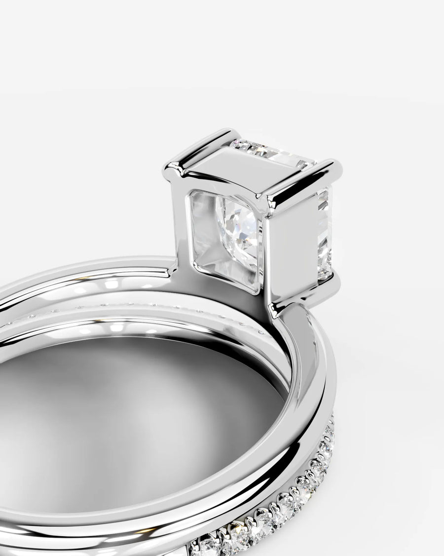 Silvana (Asscher) 14k White Gold 002