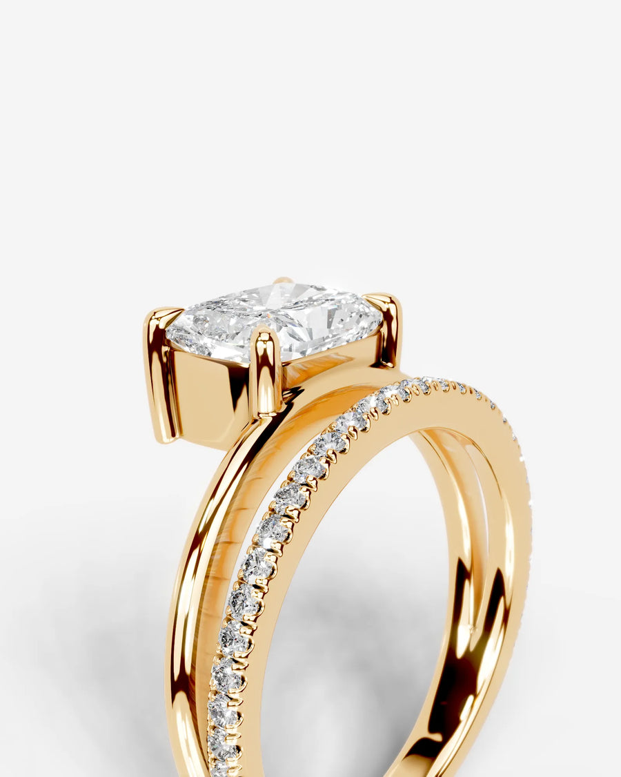 Silvana (Elongated Cushion) 14k Yellow Gold 005