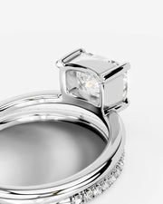 Silvana (Elongated Cushion) 14k White Gold 002