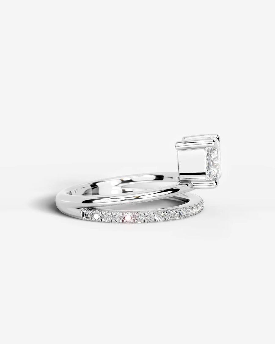Silvana (Elongated Cushion) 18k White Gold 003