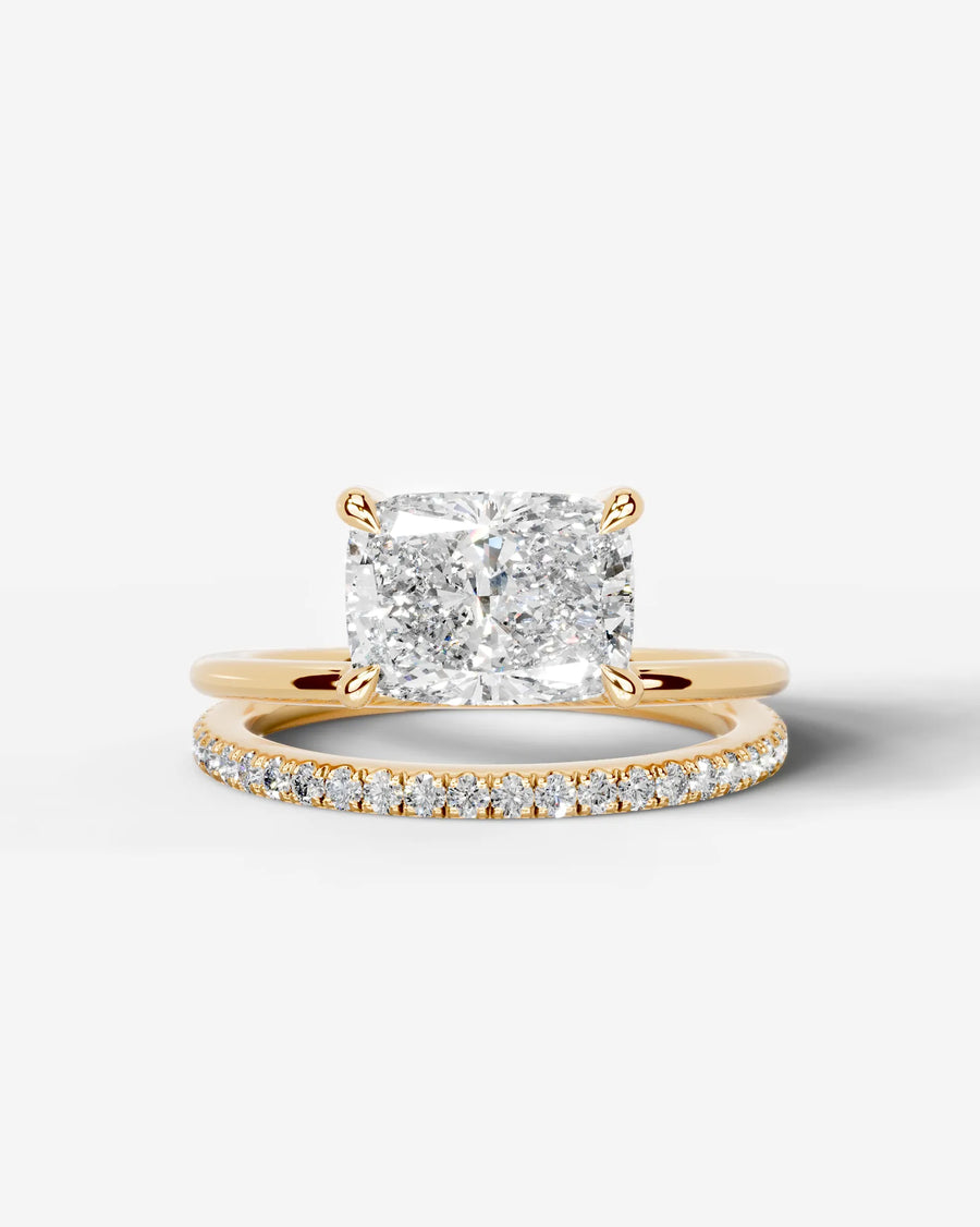 Silvana (Elongated Cushion) 14k Yellow Gold 001
