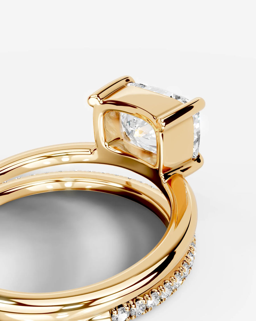Silvana (Elongated Cushion) 18k Yellow Gold 002
