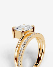 Silvana (Elongated Radiant) 18k Yellow Gold 005