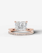 Silvana (Elongated Radiant) 14k Rose Gold 001