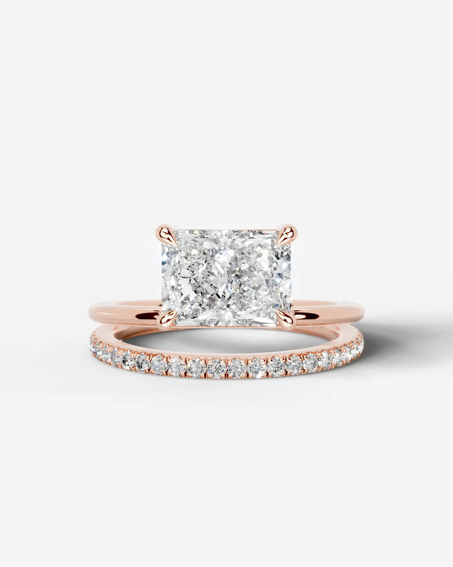 Silvana (Elongated Radiant) 14k Rose Gold 001