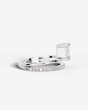 Silvana (Elongated Radiant) 18k White Gold 003