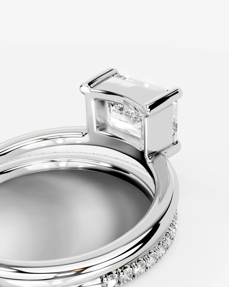 Silvana (Emerald) 18k White Gold 002