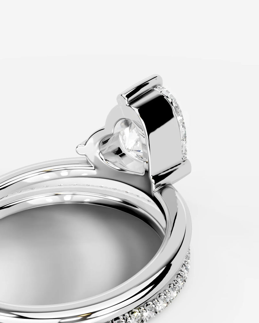 Silvana (Heart) 14k White Gold 002