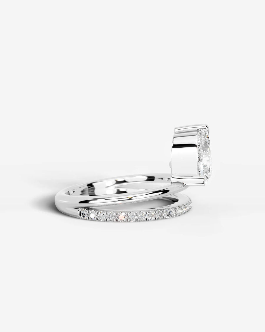 Silvana (Heart) 14k White Gold 003