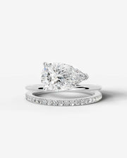 Silvana (Pear) 14k White Gold 001