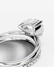 Silvana (Pear) 14k White Gold 002