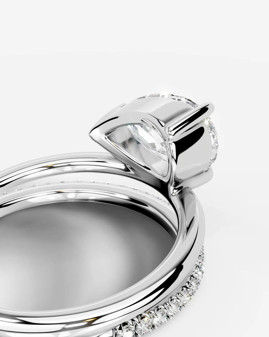 Silvana (Pear) 18k White Gold 002