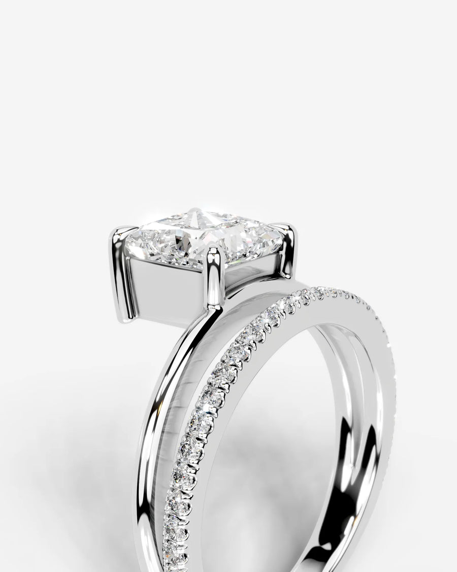 Silvana (Princess) 18k White Gold 005