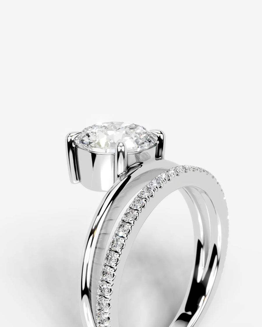 Silvana (Round) 14k White Gold 005
