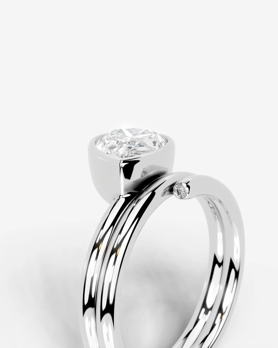 Marnie (Pear) 14k White Gold 005