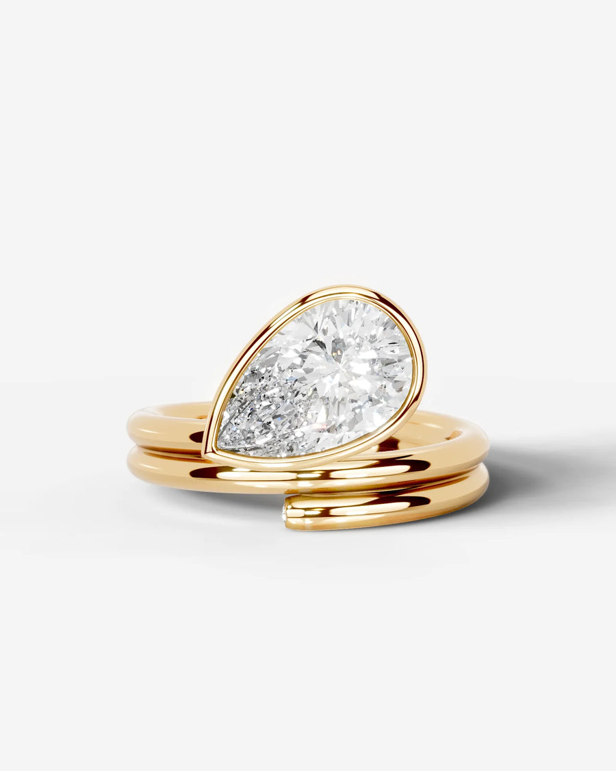 Marnie (Pear) 14k Yellow Gold 001