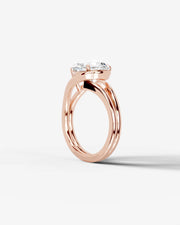 Sia (Pear) 14k Rose Gold 004
