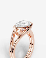 Sia (Pear) 14k Rose Gold 005