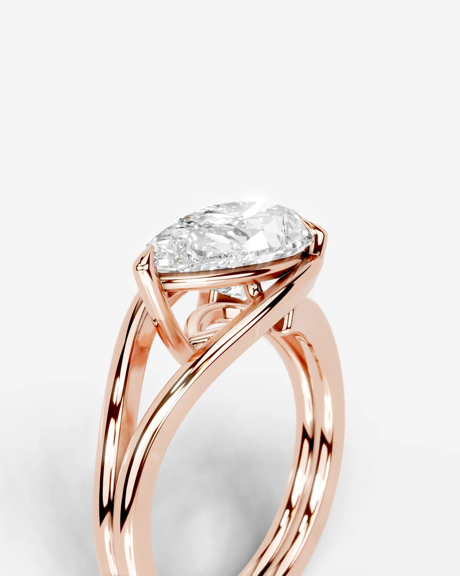 Sia (Pear) 14k Rose Gold 005