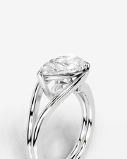 Sia (Pear) 18k White Gold 005