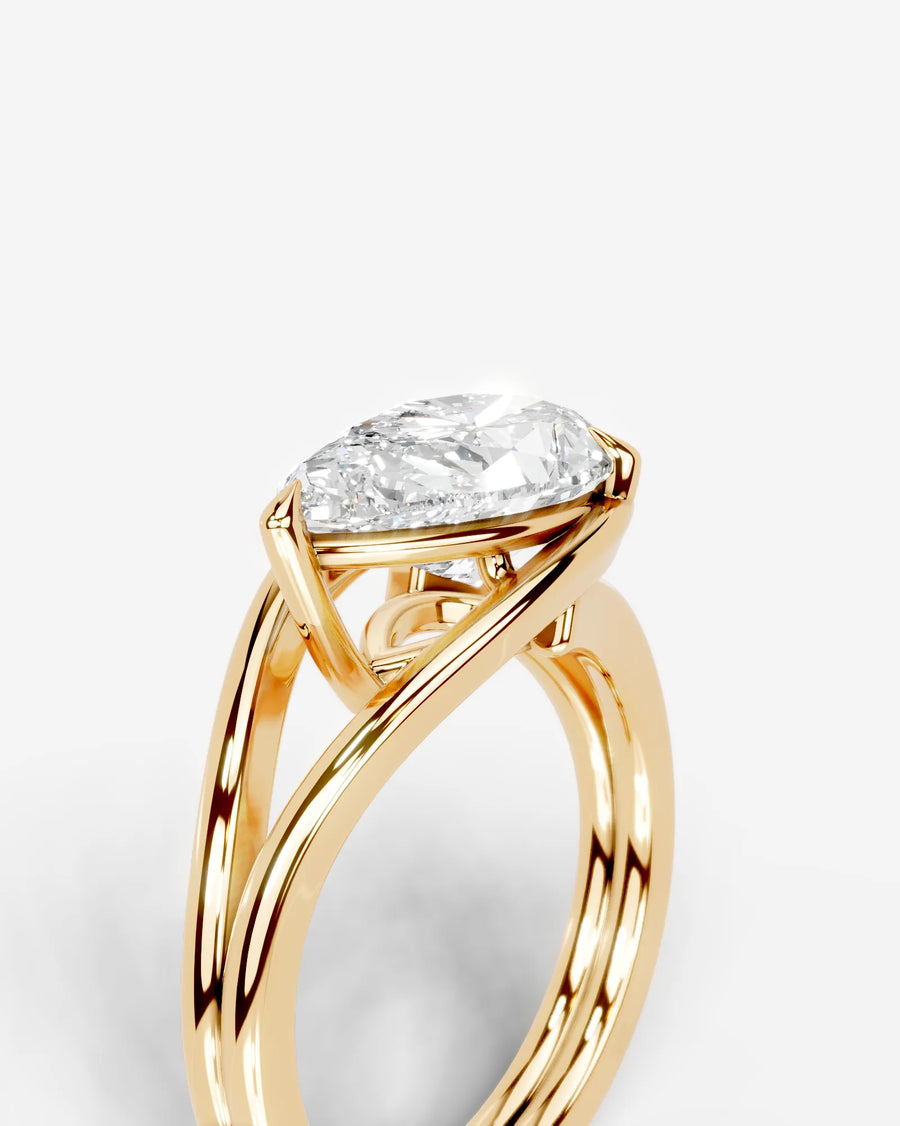 Sia (Pear) 18k Yellow Gold 005