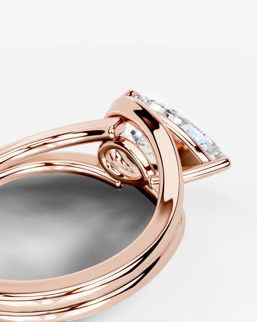 Sia (Pear) 14k Rose Gold 002
