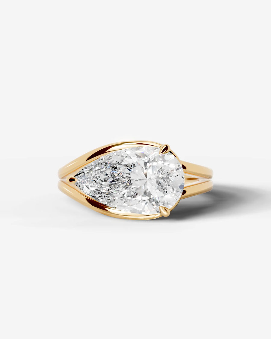 Sia (Pear) 14k Yellow Gold 001