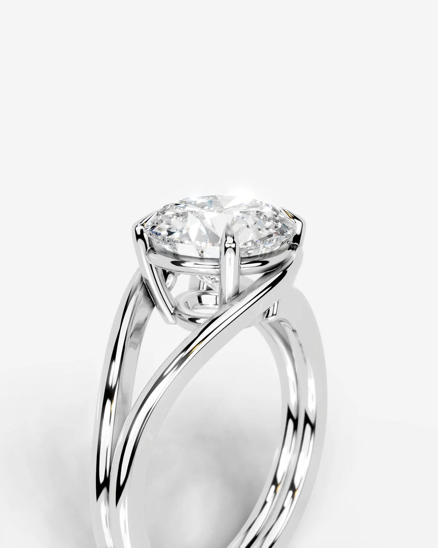 Sia (Round) 18k White Gold 005