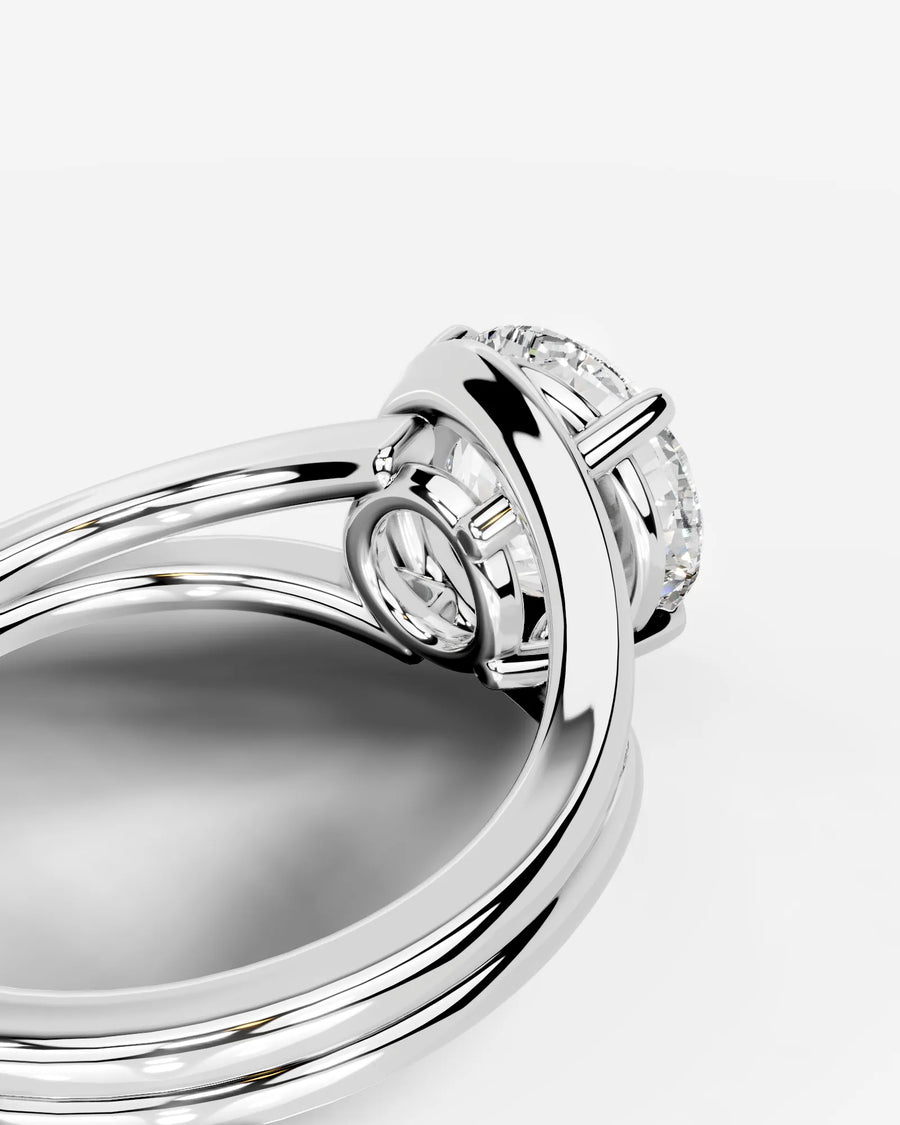Sia (Round) 14k White Gold 002