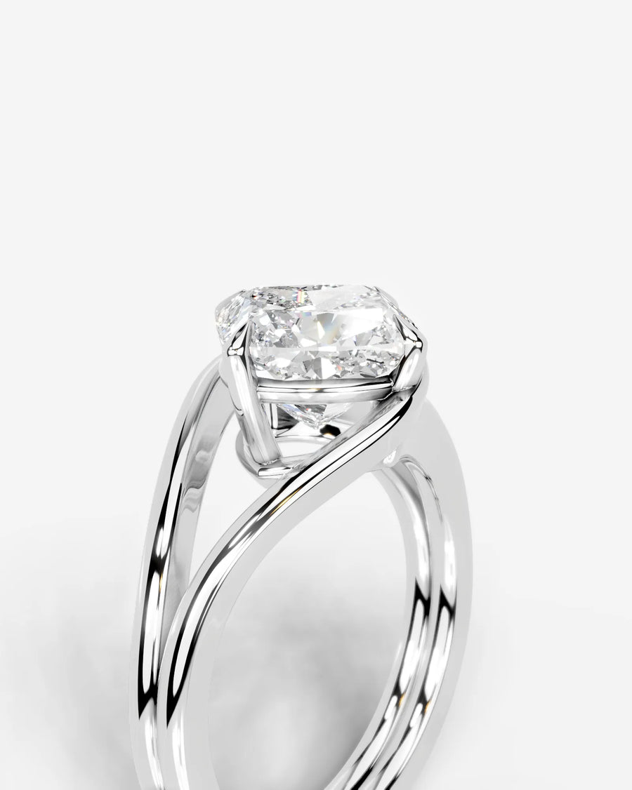 Sia (Cushion) 18k White Gold 005