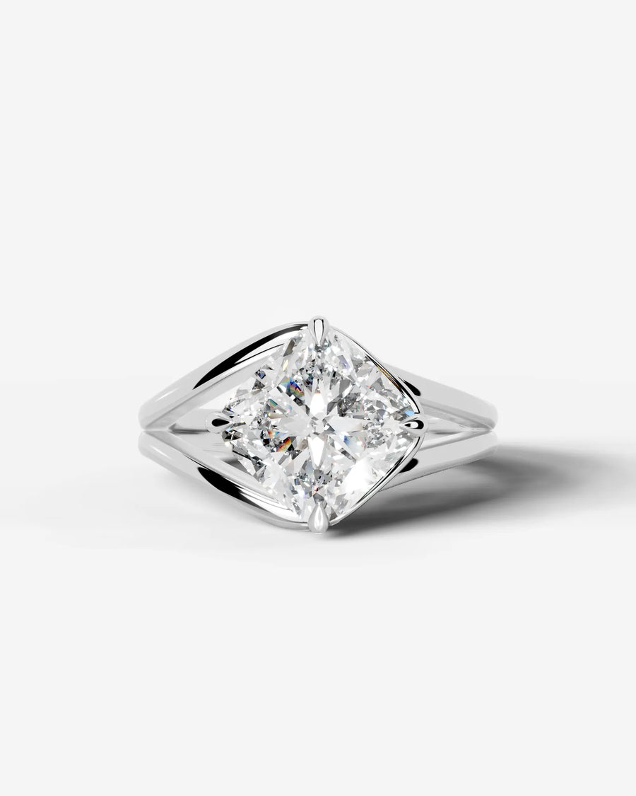 Sia (Cushion) 14k White Gold 001