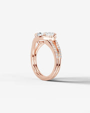 Sia Halo (Marquise) 14k Rose Gold 004