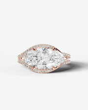 Sia Halo (Marquise) 14k Rose Gold 001